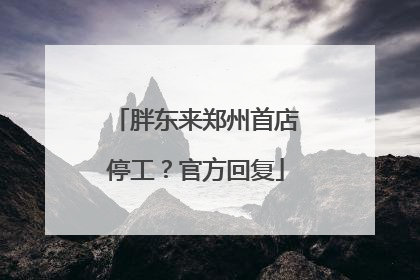 胖东来郑州首店停工？官方回复
