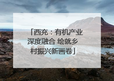 西充：有机产业深度融合 绘就乡村振兴新画卷
