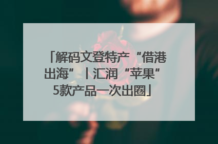 解码文登特产“借港出海”丨汇润“苹果”5款产品一次出圈