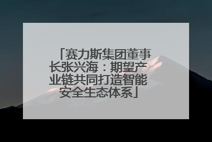 赛力斯集团董事长张兴海：期望产业链共同打造智能安全生态体系
