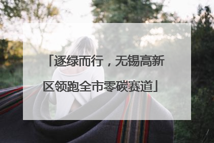 逐绿而行，无锡高新区领跑全市零碳赛道