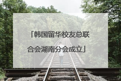 韩国留华校友总联合会湖南分会成立