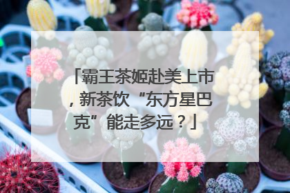 霸王茶姬赴美上市，新茶饮“东方星巴克”能走多远？
