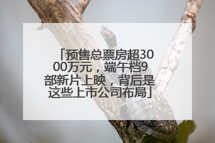 预售总票房超3000万元，端午档9部新片上映，背后是这些上市公司布局