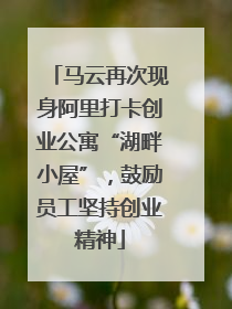 马云再次现身阿里打卡创业公寓“湖畔小屋”，鼓励员工坚持创业精神