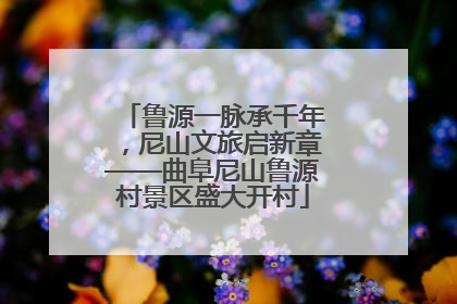 鲁源一脉承千年，尼山文旅启新章——曲阜尼山鲁源村景区盛大开村