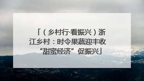 （乡村行·看振兴）浙江乡村：时令果蔬迎丰收 “甜蜜经济”促振兴