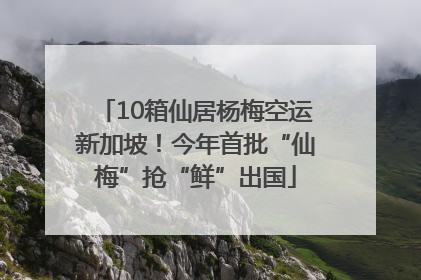 10箱仙居杨梅空运新加坡！今年首批“仙梅”抢“鲜”出国