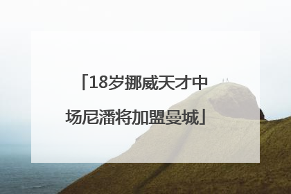 18岁挪威天才中场尼潘将加盟曼城