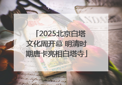 2025北京白塔文化周开幕 明清时期唐卡亮相白塔寺