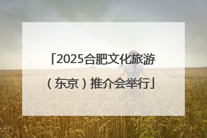 2025合肥文化旅游（东京）推介会举行