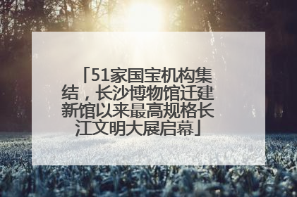 51家国宝机构集结，长沙博物馆迁建新馆以来最高规格长江文明大展启幕
