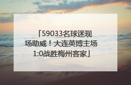 59033名球迷现场助威！大连英博主场1:0战胜梅州客家