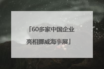 60多家中国企业亮相挪威海事展