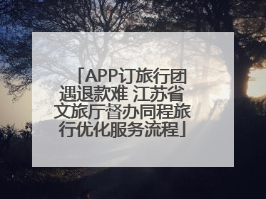 APP订旅行团遇退款难 江苏省文旅厅督办同程旅行优化服务流程