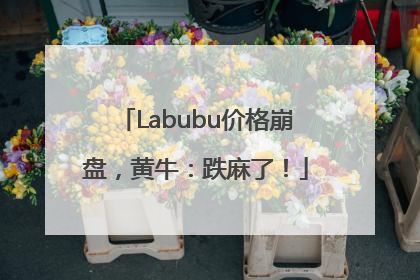 Labubu价格崩盘，黄牛：跌麻了！