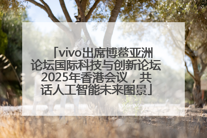 vivo出席博鳌亚洲论坛国际科技与创新论坛2025年香港会议，共话人工智能未来图景